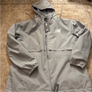 New Balance Light Gray Hooded Jacket